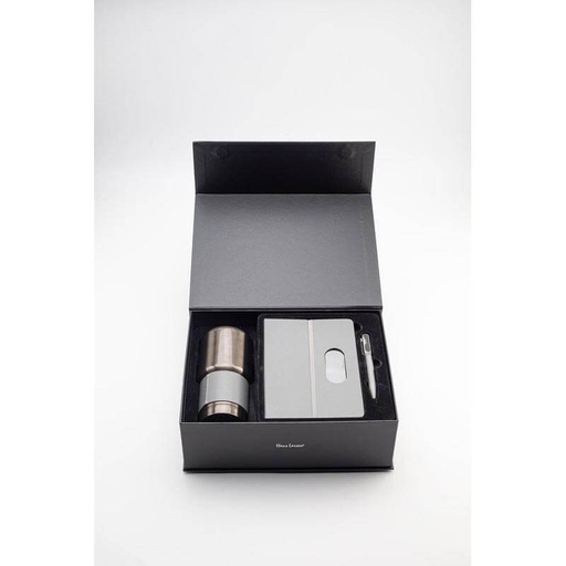 GIESSEN - Hans Larsen Gift Set of Tumbler, Notebook and Pen - Grey