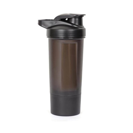 FINIQ - Giftology Protein Shaker Water Bottle with Cup - Black