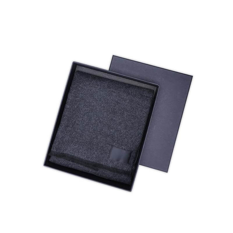 WELLINGTON - Santhome Premium Wool Herringbone Scarf in Gift Box