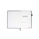 FAROE - Santhome A5 PU Hard Cover Notebook with Pen Loop - Navy Blue