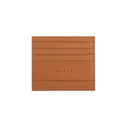 CROSS Saffiano Leather 6CC Card Holder - Mocha