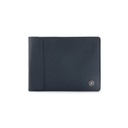 CROSS Pebble Leather 8CC Classic Fold Wallet - Navy Blue