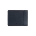 CROSS Pebble Leather 8CC Classic Fold Wallet - Navy Blue
