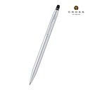 Cross Click™ Chrome Ballpoint Pen with Classic Black Journal Gift Set