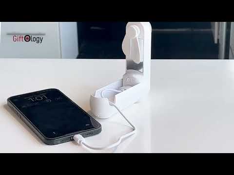 ARCHIE - Giftology 5-in-1 Powerbank Fan with Torch, Phone Holder & Mirror