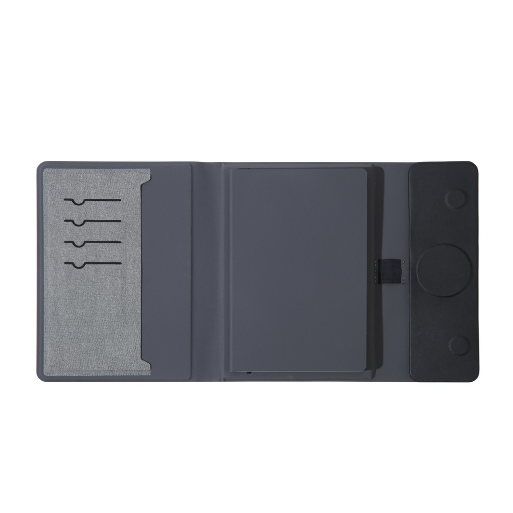 BERGMUND - Santhome 10000mAh Magnetic 15W Magsafe Wireless Power Bank Folder - Grey