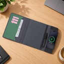 BERGMUND - Santhome 10000mAh Magnetic 15W Magsafe Wireless Power Bank Folder - Green