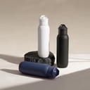 TOLEDO - Hans Larsen Double Wall Bottle with Straw  600 ml - White