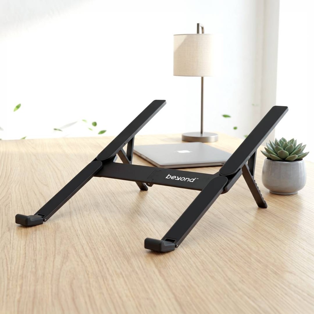 MALIN - @memorii Portable Aluminium Laptop Stand - Black 