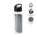 Giftology - DEVON RPET Cooling Towel in RPET Bottle 800 ml - Black