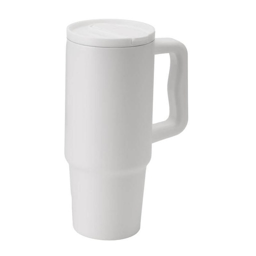 [DWHL 3253] BERN 2.0 - Hans Larsen Recycled Stainless Steel Tumbler with Straw Lid - White